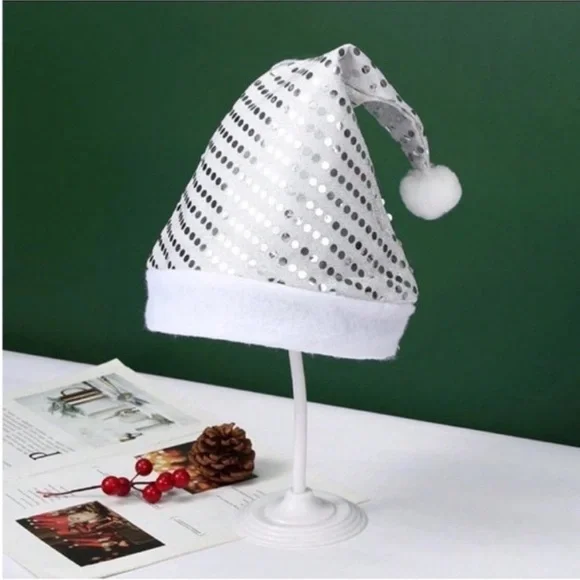 Holiday Silver Sequin 2 PC Bra & Thong Lingerie Bikini Set - Picture 7 of 14